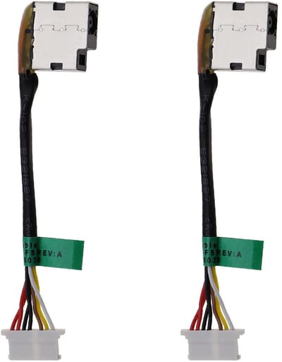 Dailygoody - DC Power Jack Kabel - Vervangingskabel - Zwart - Oplaadconnector - Geschikt voor HP Pavilion - Flex kabel 2 stuks