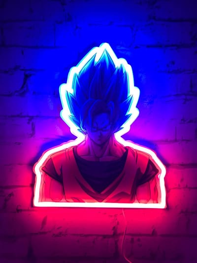 Teknofun Dragon Ball Z Goku - Neon wandlamp - 40 cm
