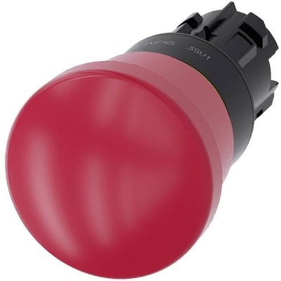 Siemens 3SU1000-1HA20-0AA0 Noodstop-paddenstoelknop Voor noodstop IP66, IP67, IP69K 1 stuk(s)