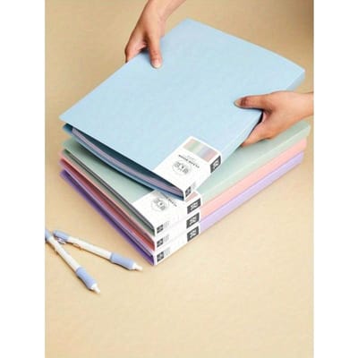 1 stuk Effen Multi-Layer Dossiermap, A4 Documenten Portefeuille met Transparante Hoesjes voor Papieropslag, Grote Capaciteit (Willekeurig Kaartje met Label) Green - 20 Pages veelkleurig
