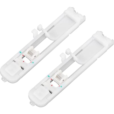2 stuks Persvoet Huishoudelijk voor Brother Naaimachine Onderdelen Multifunctioneel Huissteek white