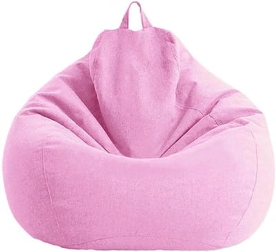 Zitzak Hoes - Zitzak Bankovertrek - Ontspannen Zitten - Ergonomisch Ontwerp - 70 x 80 cm - Roze