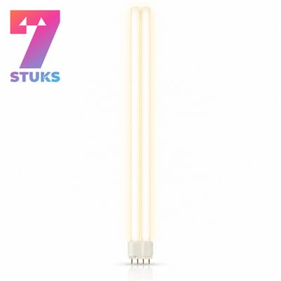7x Stick Spaarlamp 2G11 - 40W - Warm Wit Licht (3000K) - 3500 lm - 20 jaar - Dimbaar - PL-L / Dulux-L 4-Pin