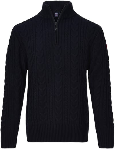 Nordberg Kol Sweater Half Zip - Heren - Navy - Maat 4XL