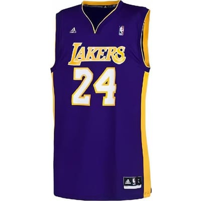 Adidas X NBA Samenwerking Kobe Lakers 24 Print Rep Grafisch Jersey Mouwloos Basketbal Tank Unisex Tops Paars AEB836 S beige