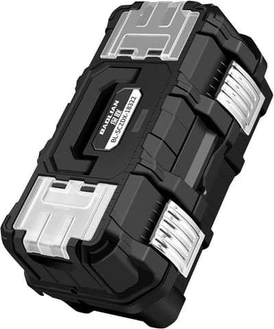Gereedschapsorganizerbox, gereedschapsorganizer en opslag, 3-laagse hardware-organizer voor het opbergen van gereedschap, opvouwbaar, robuuste, multifunctionele gereedschapskist met