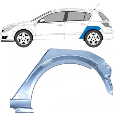 Reparatiepaneel achterspatbord voor Opel Astra H 2003-2014 / Links