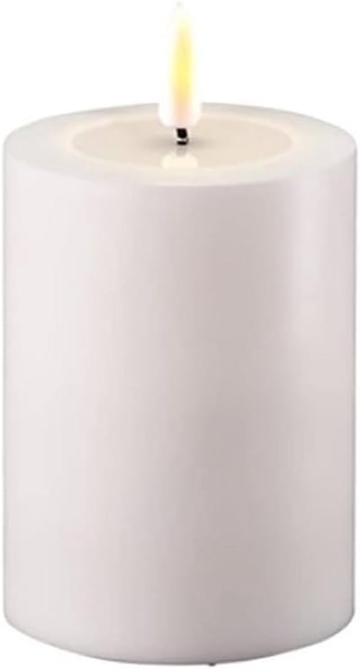Sfeerkaars Wit Echt Wax met Spiegelend Effect - Warm & Sfeervol Woonaccessoire
