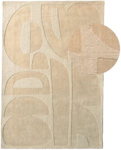 by fonQ Reform Vloerkleed - Sand - Rechthoekig - 160 x 230 cm