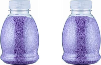 Badkaviaar Lavendel - 225 gram - Fles met transparante dop - set van 2 stuks - bad parels voor in bad