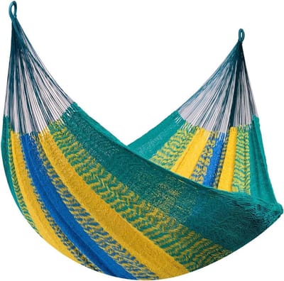 Hangmat Familie - Tropische Hangmat - Buiten Ontspannen - 200 kg draagkracht - 43 cm - Groen