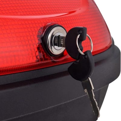 TIM® Topkoffer Voor Scooter & Motorfiets – Motorkoffer - Helmkoffer – Zwart - 59cm x 43cm x 31cm