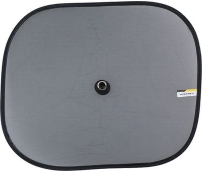 Dunlop Auto zonneschermen voor zijramen - 2x stuks - antraciet - kunststof - zuignappen - 44 x 36 cm