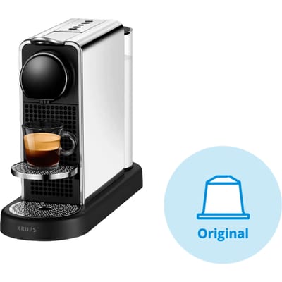 Krups Nespresso Citiz Platinum XN610D - Koffiecupmachine - RVS - Elegant - Energiezuinig