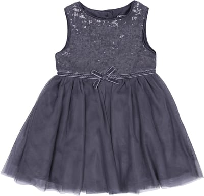 Grafiet tule jurk