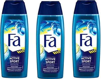 Fa Douchegel Unisex - Sport 250 ml - Voordeelverpakking 3 stuks