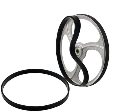 Bandsaw Rubber Band - Lintzaag Rubber Ring - Houtbewerking - Antislip Wielband - 12 inch - Zwart
