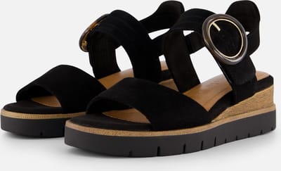 Tamaris Sandalen zwart Leer - Maat 39