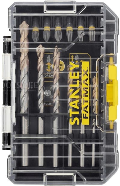 Stanley Boor- En Bitset - Fatmax - Voor Metselwerk/steen/tegels - 19-delig
