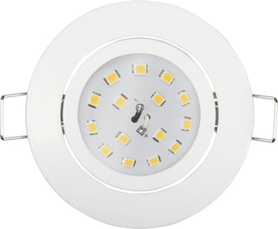 Inbouwspots LED IP20 ''Slim'' - Inbouwspot geschikt voor binnen - plafondlamp 3000K Ø82MM - Armatuur met met LED lamp Helder 400 lm - Wit