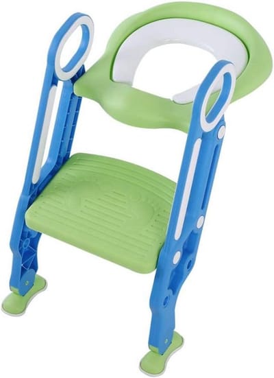 Toilet Stoeltje - Opstapje Kinderen - Zelfstandig Toilet Gaan - Opvouwbaar Ontwerp - 66 x 38 x 10 cm
