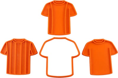 Uitsteekvormpjes voetbal – Koekjes Uitstekers – stempel voor deeg fondant klei – Cookie Cutter - WK & EK - Shirt set