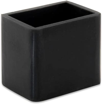 8x Rechthoekige Stoelpootdoppen Anti-Slip Siliconen Vloerbeschermers (20x30mm)