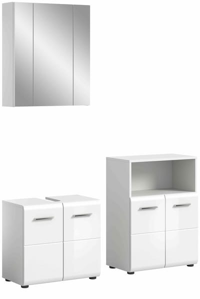 IJs badkamercombinatie wit hoogglans MDF TZ wit NB - 32x135x185cm