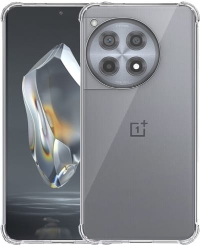 Geschikt voor OnePlus 12R Telefoonhoesje Transparant met Stootrand - Clear Case Shockproof TPU Siliconen Back Cover Case Doorzichtig - Smartphonica geschikt voor OnePlus 12R