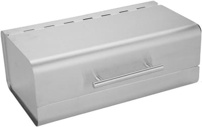 Roestvrijstalen Broodtrommel met Zwenkdeksel – Broodbewaarcontainer voor Langdurige Versheid – 36 x 13,7 x 20,3 cm – Gepolijst Metaal