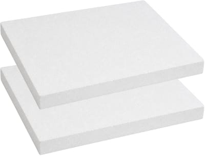 Piepschuim vormen - rechthoek - 2x - 35 x 45 x 4 cm - styropor hobby / DIY vorm - basis knutselfiguren