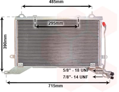 Van Wezel - LUCHTCONDENSATOR VOOR MERCEDES BENZ E-CLASS W210 1995-1999 2108300470