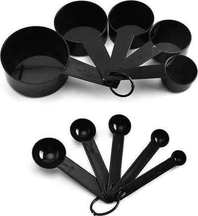 10-Delige Maatbeker Set - Maatlepel - Maatcups - Amerikaanse Maten - Maatcups/Maatlepels
