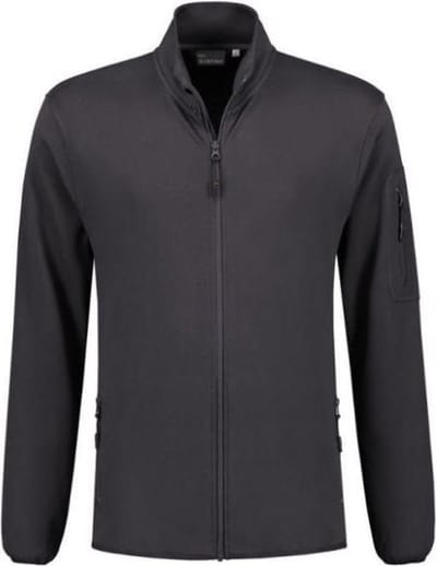 Santino Berlin Sweatvest lange mouwen +Rits - Antraciet - XL