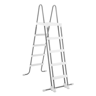 Intex Deluxe zwembad ladder - 132 cm wandhoogte - met verschuifbare treden