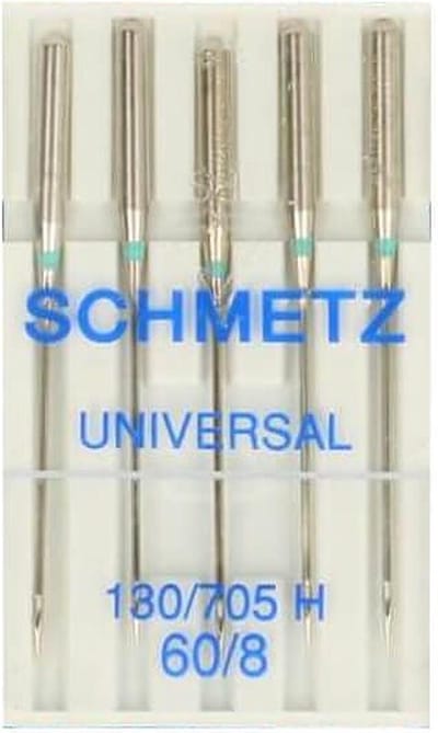 SCHMETZ UNIVERSEEL NAAIMACHINENAALDEN 130/705H   60/08. 2 Doosjes  à 5 stuks