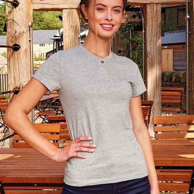 Premier Dames/dames Comis Marl Duurzaam T-shirt (Grijs)
