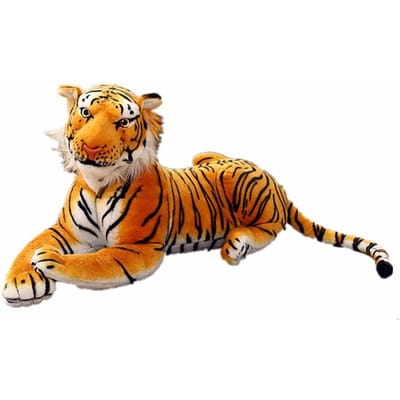 Witte Tijger Woondecoratie Wilde Dieren Katoen Tijger Knuffel Dier Levensgetrouwe Tijger brown