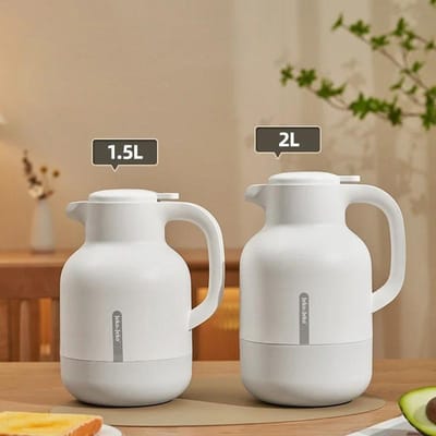 Thermos huishoudelijk grote capaciteit glazen binnenfles 12-24 uur isolatie ketel kokend waterfles huis school thermos 1500ml