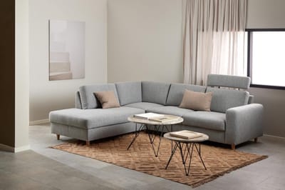 Giga Living Salontafel Hermanson - 80x80x46,2cm - Grijs Marmer