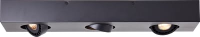 Brilliant Dorro - Plafondspot - GU10 3x4,5W - 3000K - Zwart