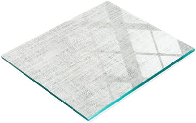 Multifunctionele decoratieve snijplank voor de keuken, gehard wit canvas, 60x52 cm