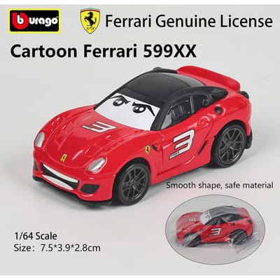 Bburago 1:43 Ferrari Officieel Gelicentieerd Q-Versie Schattig Speelgoed F1 F10 599 Gtb Legering Luxe Auto Die-Cast Auto Model Speelgoed Cadeau