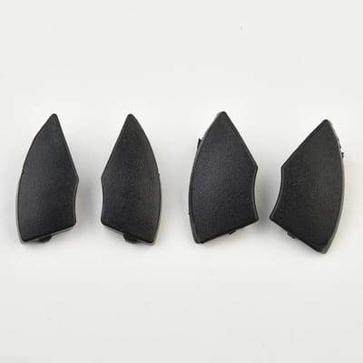 Knopafdekkap Zwart - Radio Covers - Dashboard Afwerking - Nauwkeurige Pasvorm - 4 Stuks - Zwart