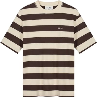 Gestreept T-shirt Olaf Hussein