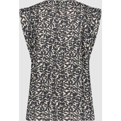 Circle of Trust Annabel Gilet Floral Fusion Size: XS | Vests Outlet | Dames | Zwart