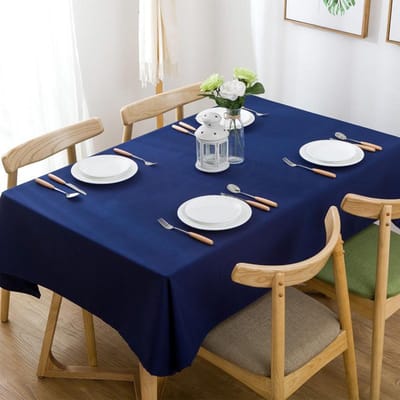 Nouvelle nappe imperméable en treillis pour fête de vacances, nappe à carreaux, nappe unie teinte en fil, décoration de salle à manger pour la maison 110x170 CM