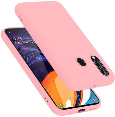 Cadorabo Hoesje geschikt voor Samsung Galaxy A60 / M40 in LIQUID ROZE - Beschermhoes gemaakt van flexibel TPU silicone Case Cover
