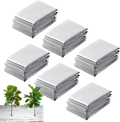 Reflecterende Reddingsdeken - Afdekfolie Warmte - Planten Beschermen - Scheurvast Meerlaags - 210 x 160 cm - Zilver
