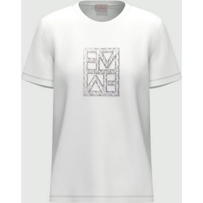 t-shirt met witte vrouw print